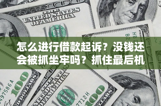 武汉怎么进行借款起诉？没钱还会被抓坐牢吗？抓住最后机会！