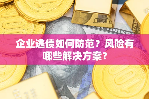 武汉企业逃债如何防范？风险有哪些解决方案？