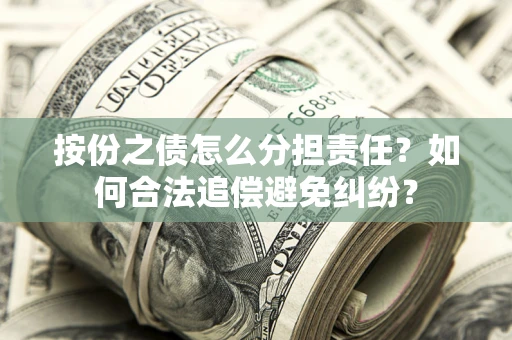 武汉按份之债怎么分担责任？如何合法追偿避免纠纷？