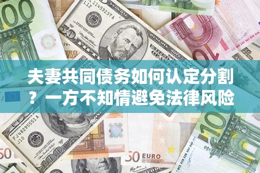 武汉夫妻共同债务如何认定分割？一方不知情避免法律风险必看！